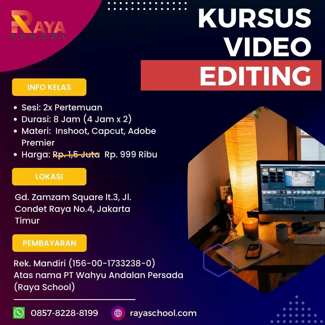 Kursus video editing Jakarta