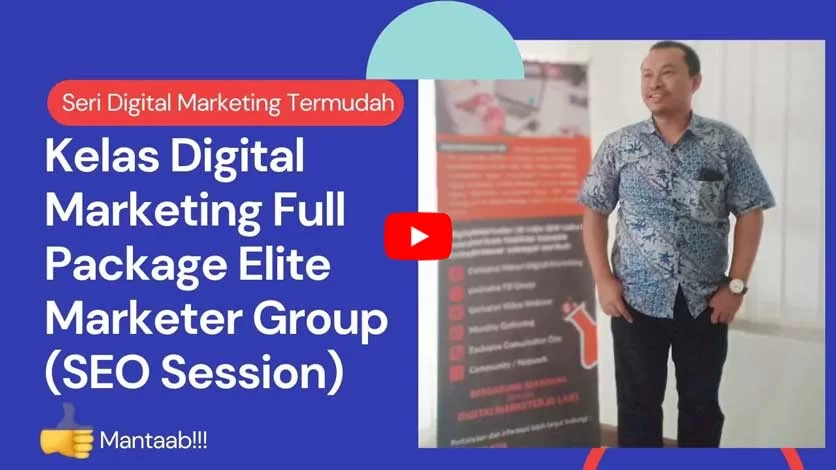 Suasana belajar di kelas private SEO Wahyu Studio.